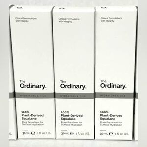 NEW‼️ The Ordinary 3 x 100%
Plant-Derived Squalane SET- 1oz/30ml | each